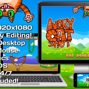 Angry Cat Shot - HTML5 Game